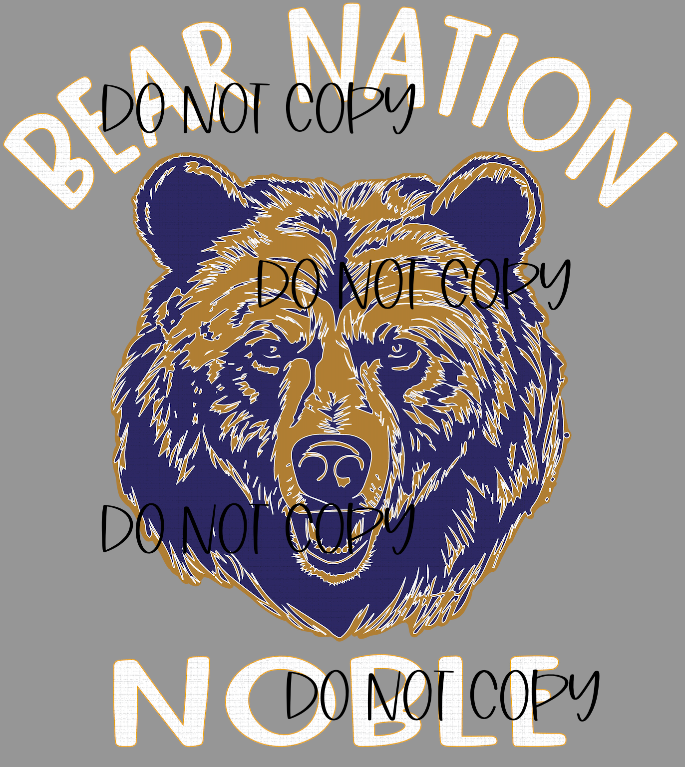Bear Nation 3D DTF UV PermaSticker