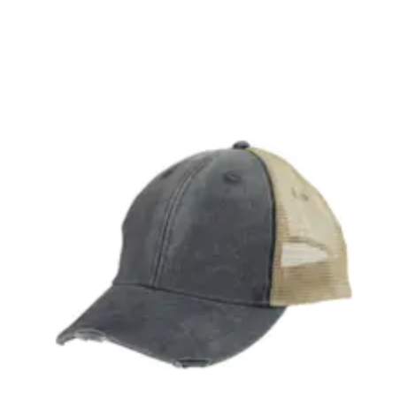 OK State Leopard Distressed Hat