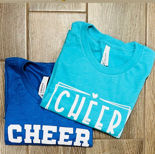 Rectangle Border Cheer Mama T-shirt