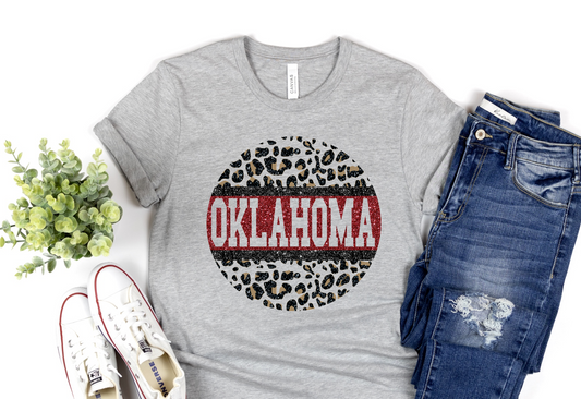 Oklahoma Leopard Spirit Tee